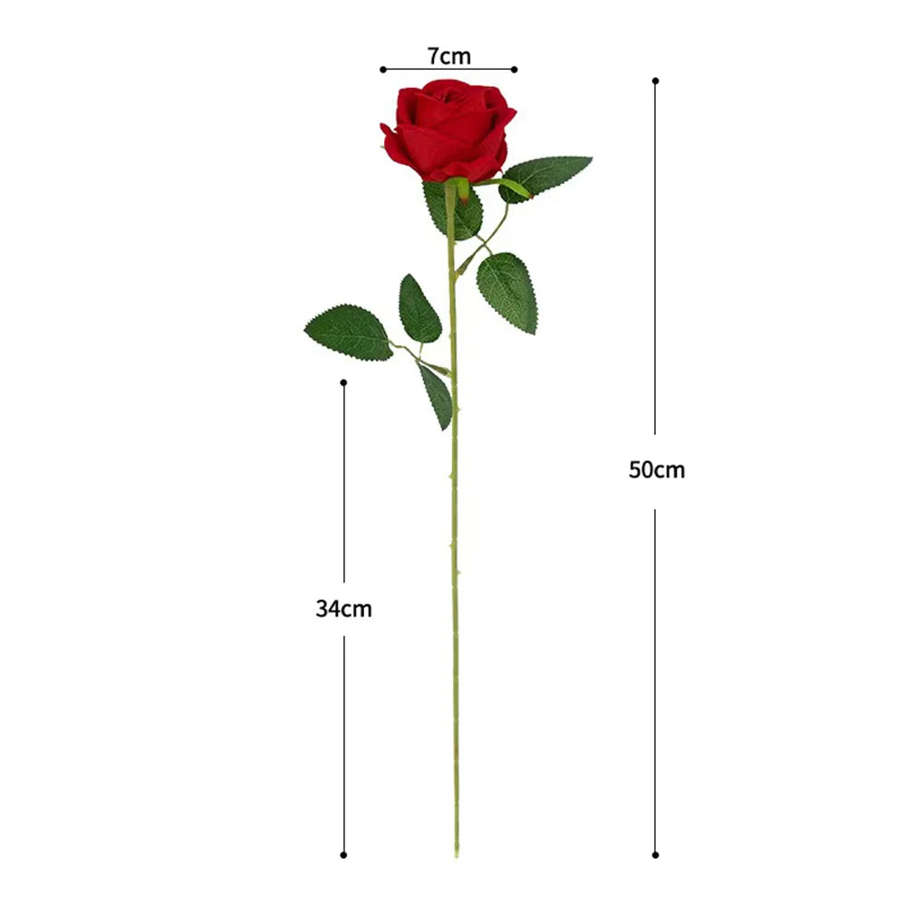 1/3/5/10/20pcs Roses Artificial Flowers Rose Flower Branch Artificial Red Roses Realistic Fake Rose for Wedding Home Decor - Buy online at  Vibe In Cart.