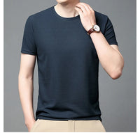 Short sleeved Polo shirShort sleeved Waffle Solid Polot fashion splicing men's round neck top cotton daily short sleeved T-shirt - Buy online at  Vibe In Cart.