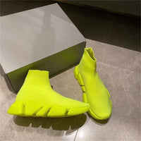 Hot Black High Top Women Socks Shoes Sneakers Breathable Couples Casual Sports Shoes Comfy Platform Sock Sneakers Men - Buy online at  Vibe In Cart.