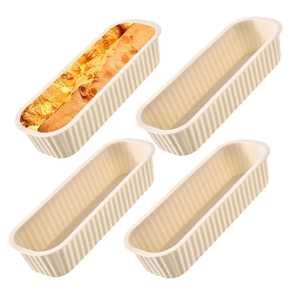 1/4Pcs Mini Household Rectangular Silicone Mold Candy Toast Mould Bread DIY Kitchen Supplies Cake Bakeware Pan Baking Tools - Buy online at  Vibe In Cart.