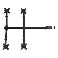 Adjustable Height Monitor Arm for 10-27 Inch Screens with 360 Degree Rotation in Black