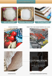 YWDECOR Custom Big Size Painting Canvas HD Print Your Picture Personalized Wall Art Poster Photo for Living Room Home Decor Gift - Buy online at  Vibe In Cart.