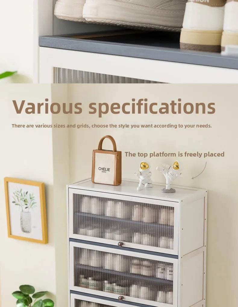 Simple shoe cabinet, household door storage artifact, space-saving indoor good-looking multi-layer dustproof large-capacity - Buy online at  Vibe In Cart.