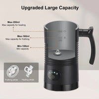 Electric Milk Frother Automatic Rotary Foamer for Coffee Cappuccino Latte 4 in 1 Hot and Cold Foam Maker Milk Frother Foamer - Buy online at  Vibe In Cart.