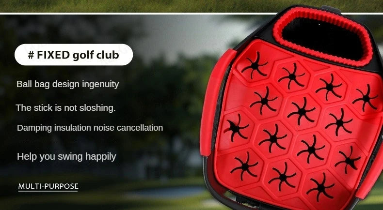 Travel Golf Bag with Fixed Club Holder, Nylon Material