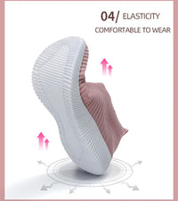 Women Shoes Breathable Flats Elastic Flat Shoes For Women Sneakers Zapatos Mujer Spring Summer Footwear Lightweight Sports Shoes - Buy online at  Vibe In Cart.