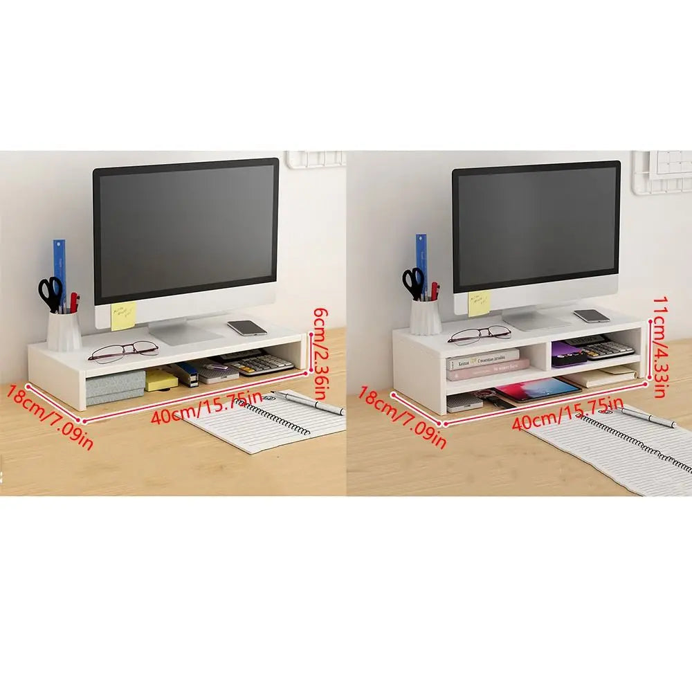 Wooden Laptop Stand with Stable Base and Eyesight Protection