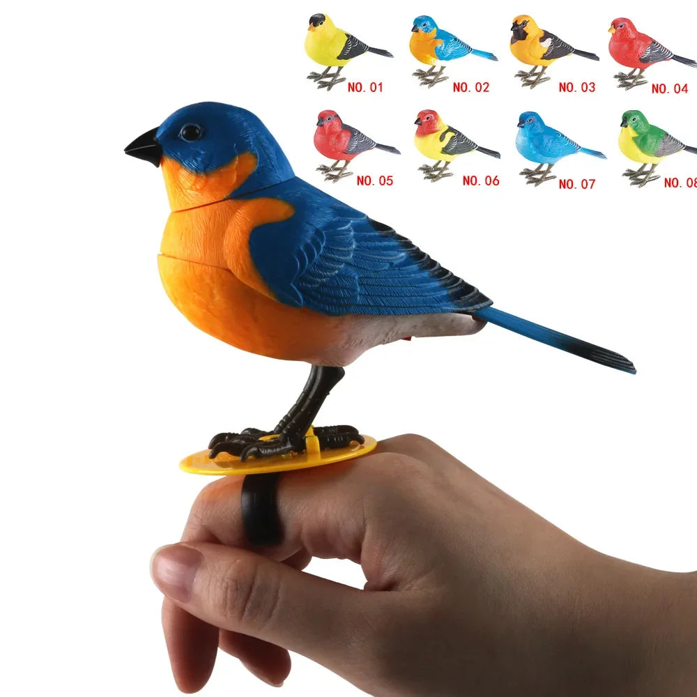Simulated Electronic Singing Bird Toy with Motion and Sound Control