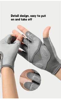 RNABAU Women Cycling Bicycle Gloves Half Finger Gym Gloves Men Mitten Breathable Anti-slip Glove Fitness Sport Training Gloves - Buy online at  Vibe In Cart.