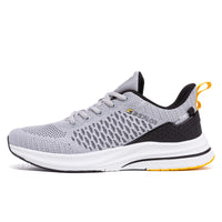 Men's Breathable Lace-Up Lightweight Running Shoes for Outdoor Use
