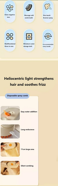 Pet Spray Hair Comb Pet Hair Remover Cleaning Brush Cats Grooming Dog Accessories Tools Dematting Water Mist Humidifier Comb - Buy online at  Vibe In Cart.