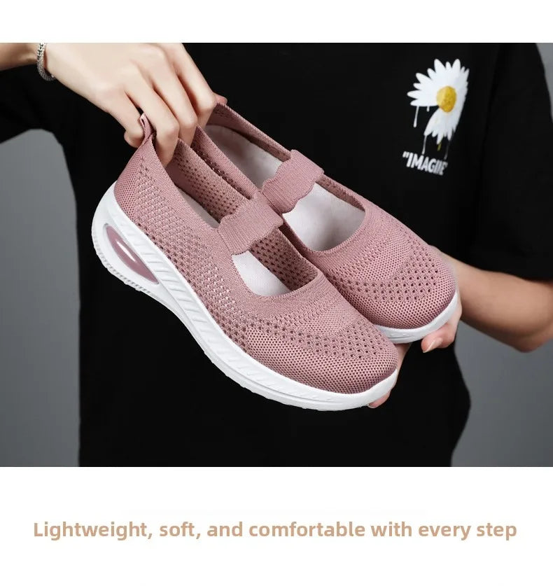 Spring New Fashion Woman Vulcanized  Platform Casual Sneakers Women Flats Mesh Breathable Running Walking Shoes Chunky Sports - Buy online at  Vibe In Cart.