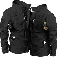 Men's Waterproof Windproof Polyester Tactical Jacket and Cargo Pants Set