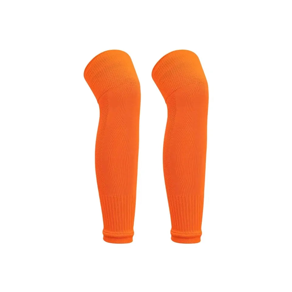 Polyester Shin Guard Socks for Football, Knee-High, Free Size