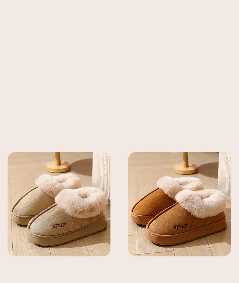 Comwarm Women's Snow Boots For Outdoor Classic Non-Slips Winter Warm Snow Boots Fashion Cozy Plush Women Boots Fuzzy Home Boots - Buy online at  Vibe In Cart.