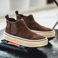Mens Oxford Boots Stylish High Top Sneakers Casual Sports Shoes British Style - Buy online at  Vibe In Cart.