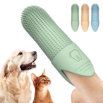Dog Toothbrush, 360° Cleaning Finger Toothbrush for Dogs, Food Grade Silicone Dog Finger Toothbrush for Dogs & Cats Dental Care - Buy online at  Vibe In Cart.