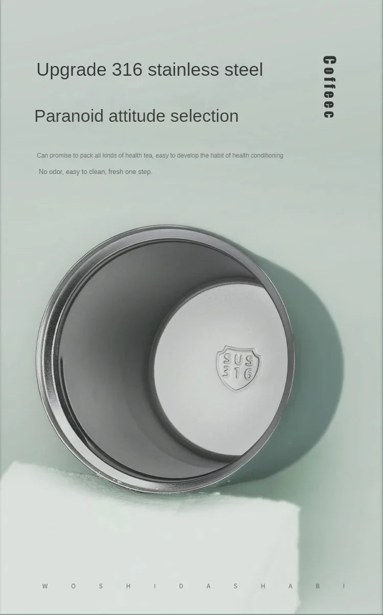 Mini Thermos Bottle Coffee Mug Stainless Steel Cup Thermal Leakproof Vacuum Flask Double Wall Tumbler Insulated Travle Drinkware - Buy online at  Vibe In Cart.