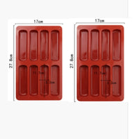8 Cavity Silicone Cake Mold 3D Long Strip Silione Molds Mousse Cake Silicone Baking Molds French Dessert Chocolate Mold Bakeware - Buy online at  Vibe In Cart.