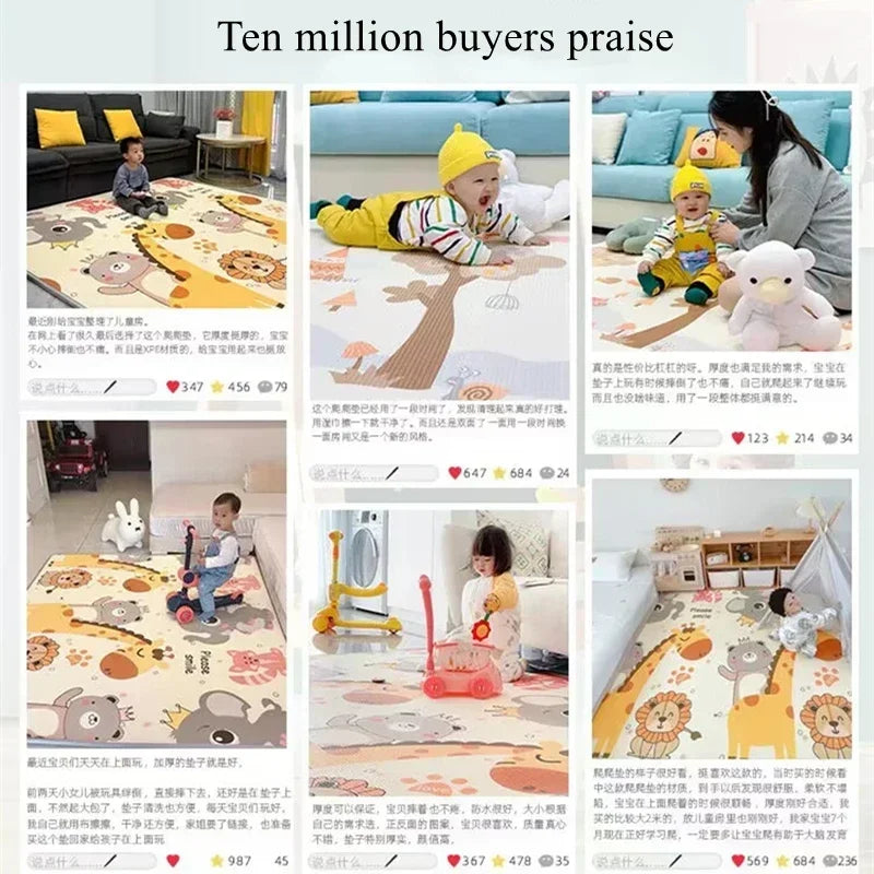 5 sizes to choose Baby Crawling Play Mats Non-toxic High-quality EPE Baby Activity Gym Carpet Baby Game Children's Safety Rug - Buy online at  Vibe In Cart.