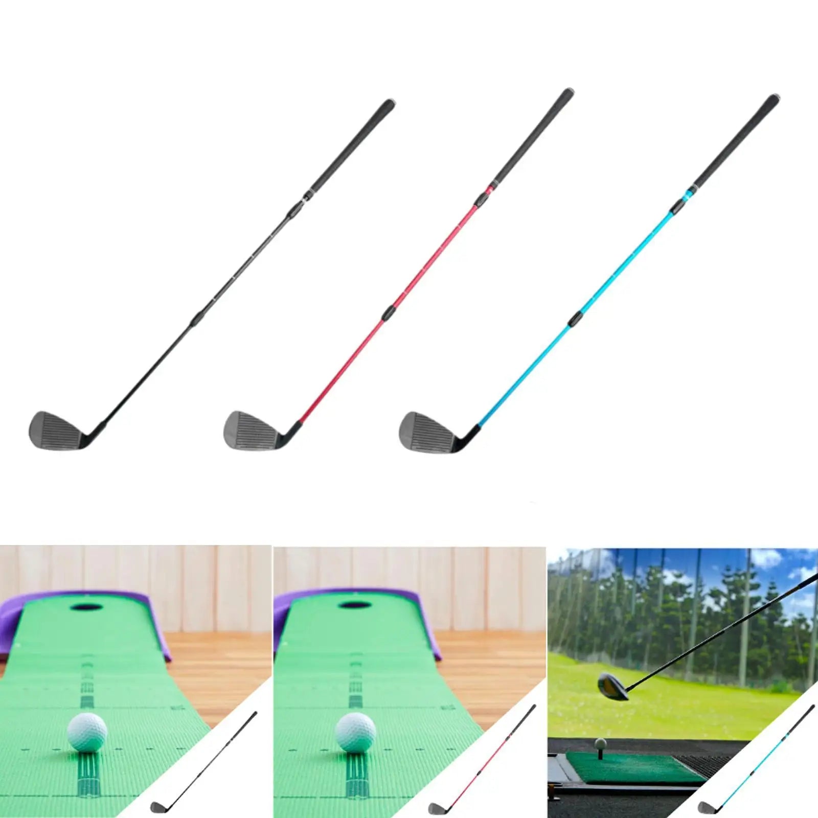 Golf Chipper Club Adjustable Beginners Training Outdoor Golfer Gift Accessory Golf Wedge Golf Chipping Practice Club with Scale - Buy online at  Vibe In Cart.