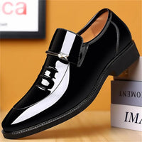 Mens Dress Shoes Formal Business Oxford High Gloss Patent Slip On Loafers Comfortable Casual Driving Boat Shoe For Men - Buy online at  Vibe In Cart.