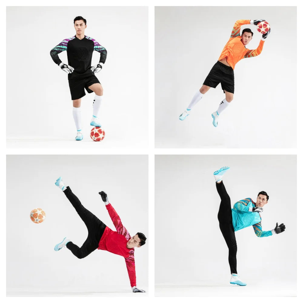 Adult Kids Football Goalkeeper Jerseys Tracksuit Custom Men Soccer Goalie Tracksuit Long Sleeve Uniform Boy Gatekeeper Outfit - Buy online at  Vibe In Cart.
