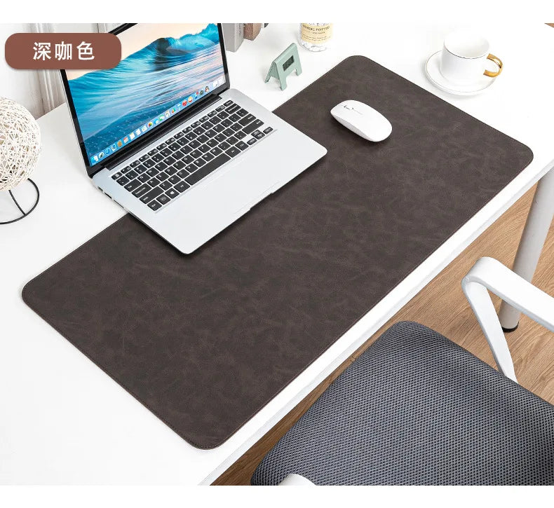 Waterproof Leather Desk Mat for Computer, Non-Slip and Easy to Clean