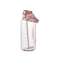 2000ml Sports Drinking Bottles with Time Marker Men Women Water Bottle with Straw Large Capacity Outdoor Cup Fitness Drinkware - Buy online at  Vibe In Cart.