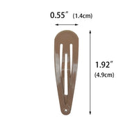 40pcs Solid Color Multicolored Metal Snap Hair Clips 2 Inch Barrettes for Women Accessories - Buy online at  Vibe In Cart.