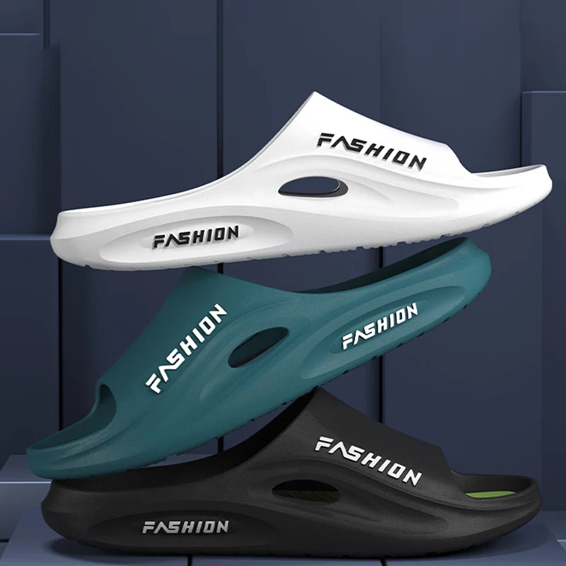 2024 Super Thick Bottom Slippers for Home Use Non slip Slippers for Men Outwear Fashion Soft Sole Summer Slippers - Buy online at  Vibe In Cart.