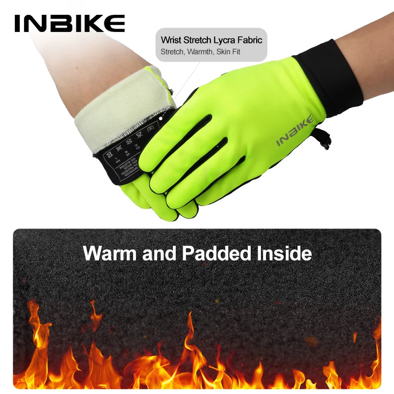 INBIKE Winter Cycling Gloves for Men Women Warm Fleece Biking Glove for Riding Bicycle Gloves Waterproof Touchscreen Accessories - Buy online at  Vibe In Cart.