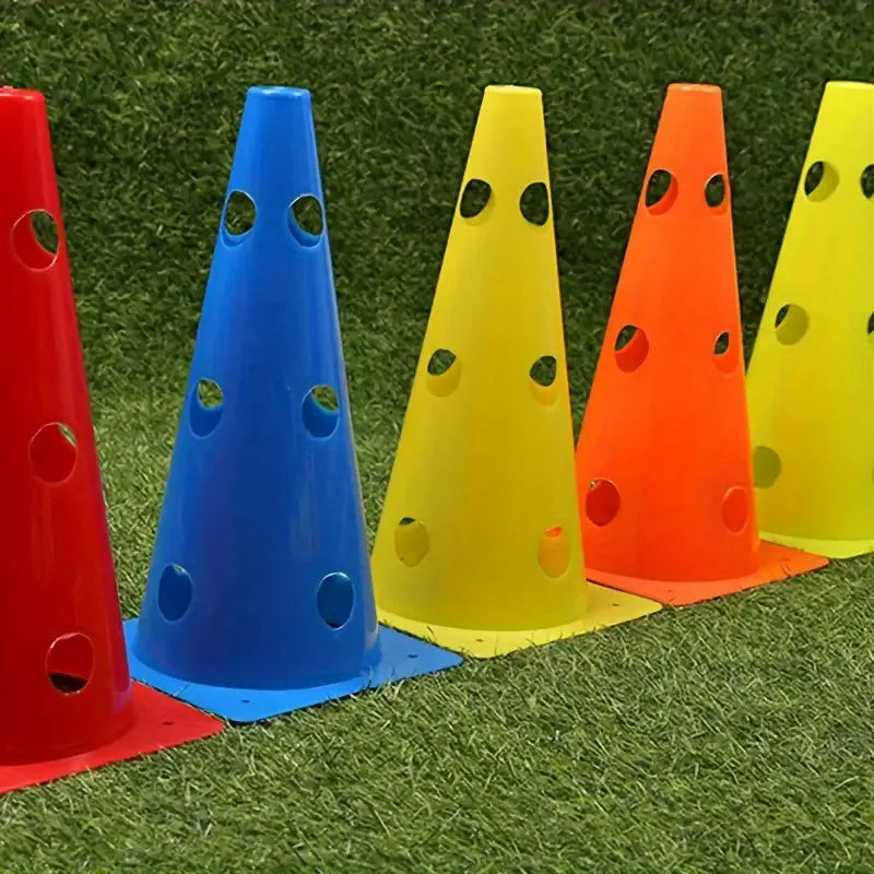 5pcs 32CM Perforated Sign Barrels Obstacles Road Cones Barricades Soccer Basketball Training Equipment - Buy online at  Vibe In Cart.