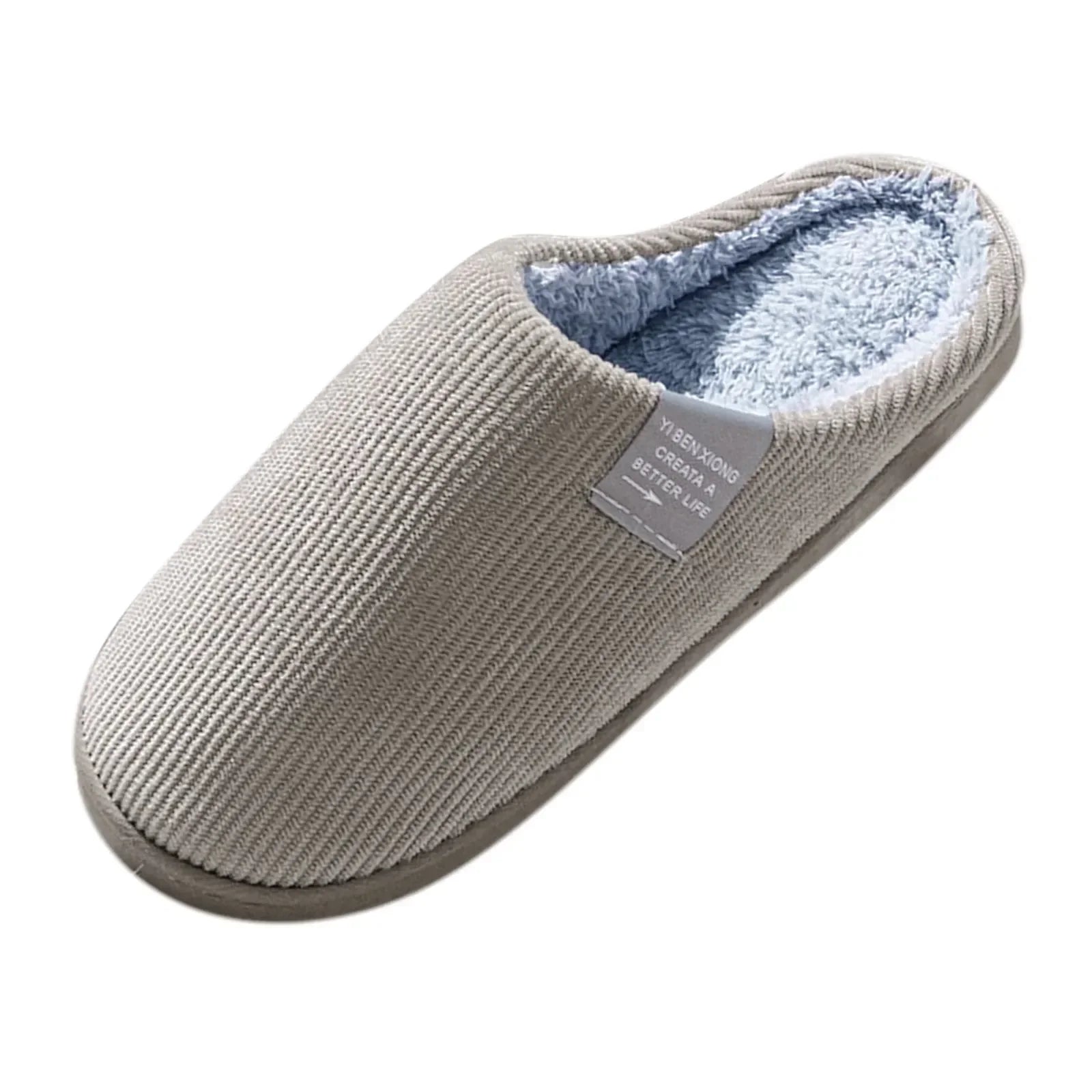 NEW Women's Men's Casual Thick Soft Bottom Home Slippers Household Plush Slippers Anti-slip Thermal Slippers Indoor Winter Flats - Buy online at  Vibe In Cart.
