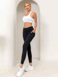 Gym cropped pants, high waisted fitness leggings, elastic  exercise yoga pants, casual shark pants for women - Buy online at  Vibe In Cart.