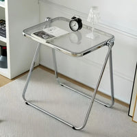 Fashionable Folding Side Table - Transparent Coffee Table for Living Room Sofa Corner & Balcony Acrylic Coffe Table - Buy online at  Vibe In Cart.
