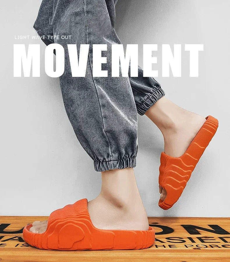 Soft Home Slippers Couple Summer Indoor Skid Proof Bathroom Slippers Sandals Hotel Solid Color Men Women Flip Flops Flat Shoes - Buy online at  Vibe In Cart.