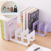 Medium Four-Tier Plastic Book Storage Rack for Office