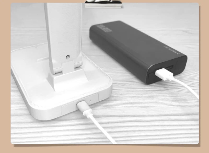 LED Desk Lamp 3 Levels Dimmable Touch USB Rechargeable Foldable