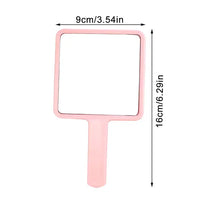 Handheld Makeup Mirror Square Makeup Vanity Mirror With Handle Hand Mirror SPA Salon Compact Mirrors - Buy online at  Vibe In Cart.