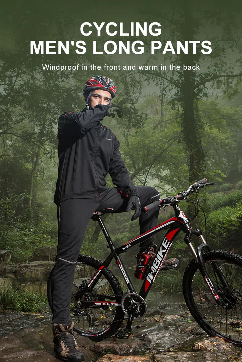 INBIKE Winter Men's Cycling Pants Thermal Road Bike Clothing Man Windproof Bicycle Trousers MTB Pants for Riding Running Pants - Buy online at  Vibe In Cart.