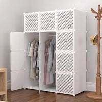 Modern Minimalist Closet Nordic Makeup Cube Jewelry Simple Portable Display Door Shelves Wardrobe Fabric Armario Hotel Furniture - Buy online at  Vibe In Cart.