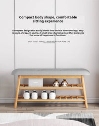 Shoe changing stool, simple doorstep stool for home use, soft cushioned stool, integrated shoe rack for entry, storage rack - Buy online at  Vibe In Cart.