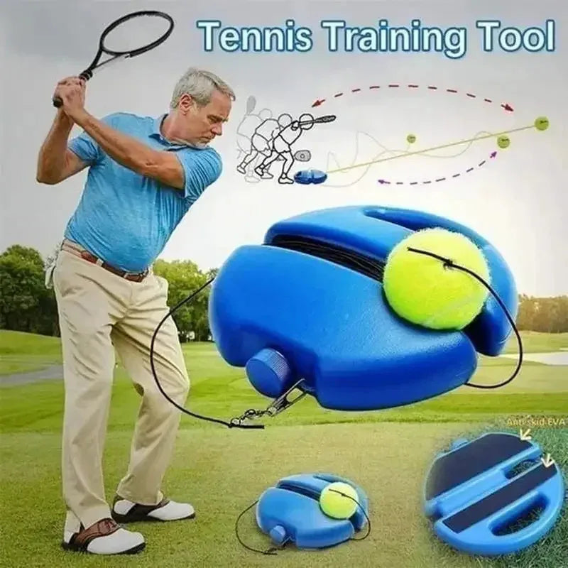 Tennis Trainer With 1Pc Tennis Ball For Beginner, Tennis Rebounder Set For Self Training, Auxiliary Training Equipment - Buy online at  Vibe In Cart.