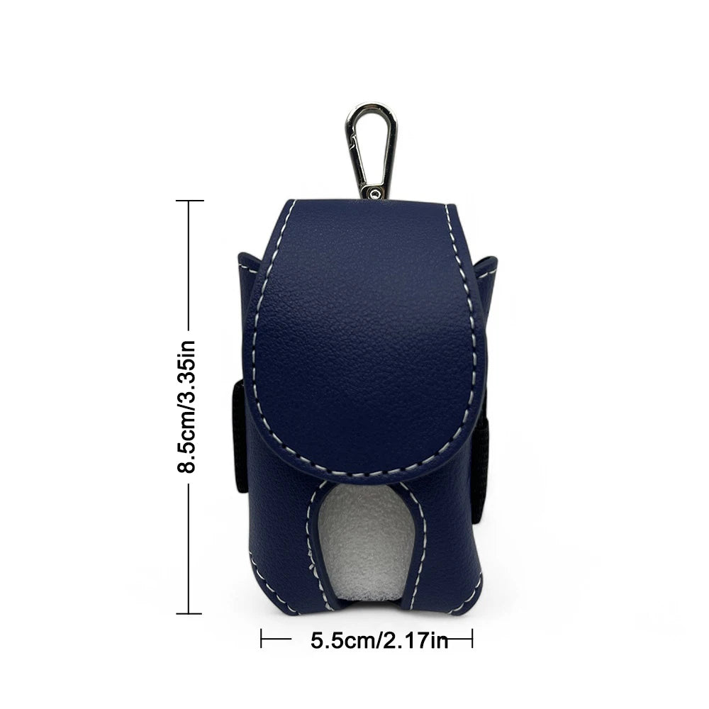 Mini PU Golf Ball Waist Holder Storage Pouch, 1 Piece