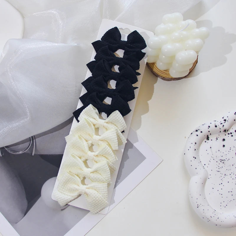 6/10Pcs/Set 2025 Fashion New Cute Ribbon Bowknot Hair Clips for Kids Handmade Baby Girls Hair Accessories - Buy online at  Vibe In Cart.