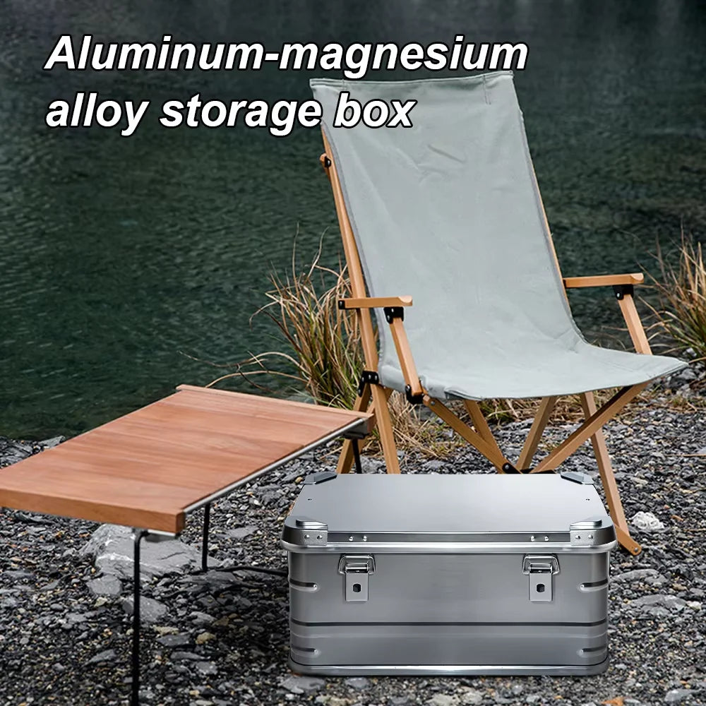30-80L Outdoor Storage Box Camping Picnic Travel Aluminum Alloy Large Capacity Box Accessories Storage Bag Hiking Accessories - Buy online at  Vibe In Cart.