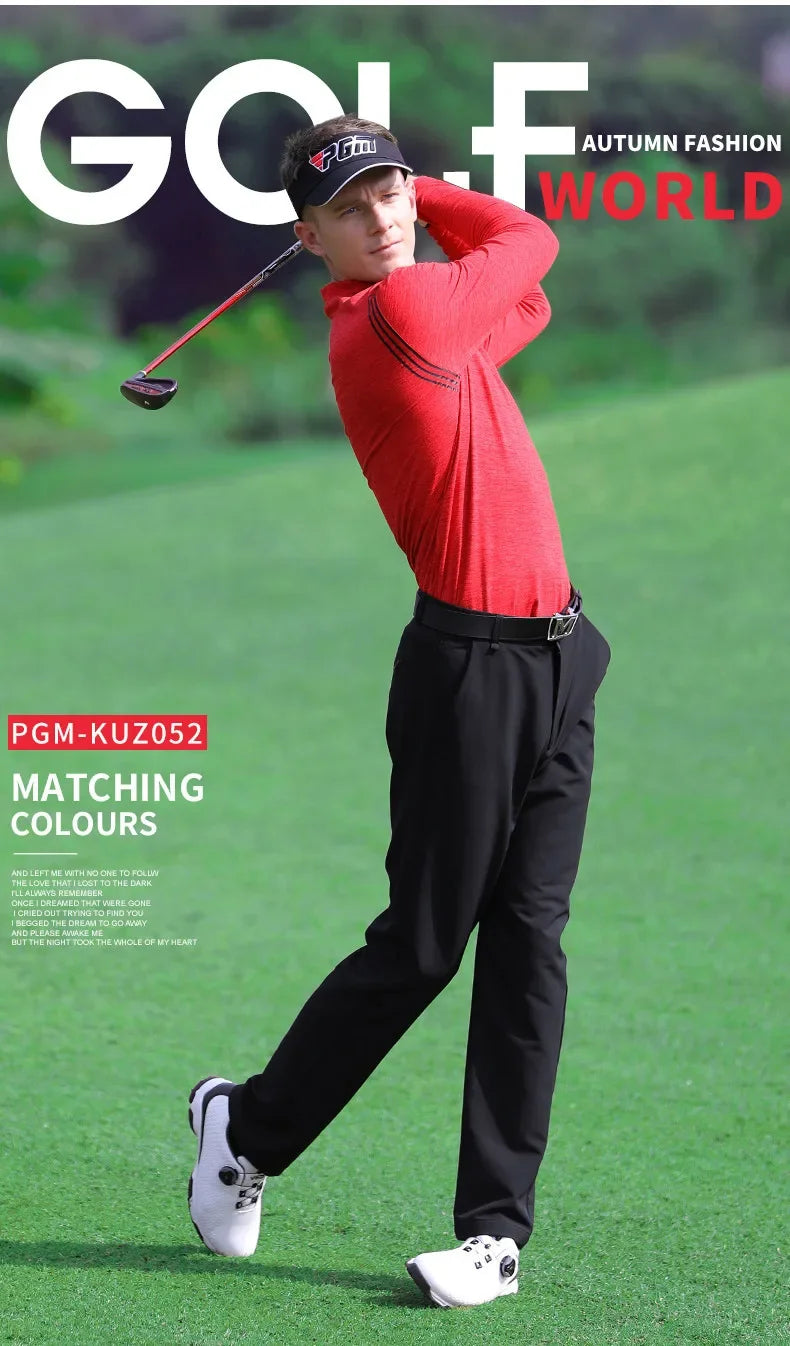 PGM Golf Tennis Men's Long Slim Trousers Spring Autumn High Elastic Sports Wear-resistant Shorts Comfortable Soft Dry KUZ052 - Buy online at  Vibe In Cart.