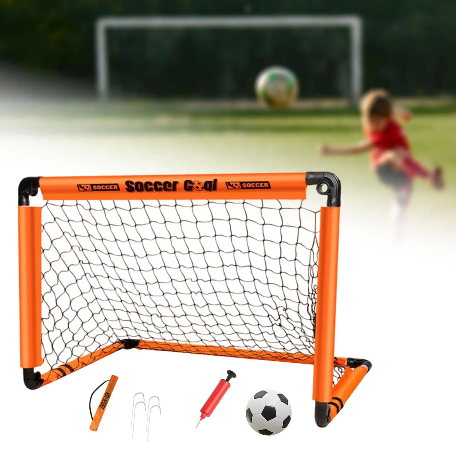Kids Soccer Goal with Ground Nails with Ball Folded Football Goal Kids Toy Football Gate for Park Games Backyard Garden Children - Buy online at  Vibe In Cart.
