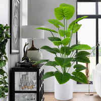 43.3Inch Giant Artificial Plants Tree Realistic Full Lush Greenery Indoor Outdoor All-Season Decor for Home Office Wedding Party - Buy online at  Vibe In Cart.